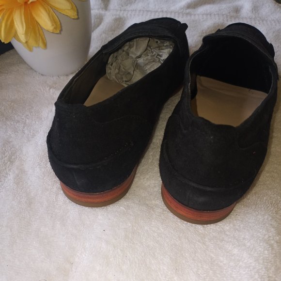 Cole Haan black suede Pinch Grand Penny Kiltie loafer ** - Picture 7 of 11